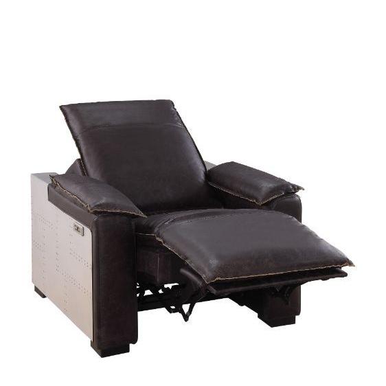 Acme Furniture Nernoss Power Leather Recliner 59943 IMAGE 3