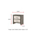 Crown Mark Rhett 2-Drawer Nightstand B8170-2 IMAGE 3