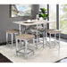 Acme Furniture Raine Counter Height Dining Table with Trestle Base 74005 IMAGE 4