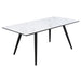 Acme Furniture Caspian Dining Table with Faux Marble Top 74010 IMAGE 2