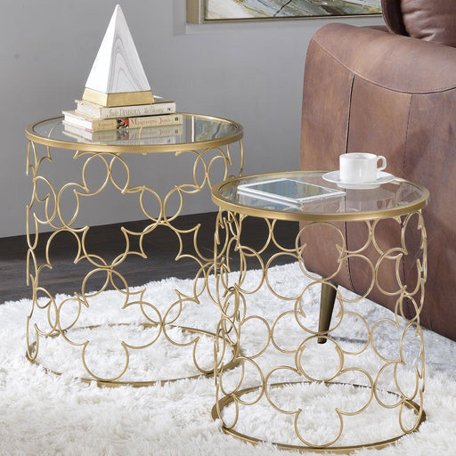 Acme Furniture Flowie Nesting Tables 82342 IMAGE 1