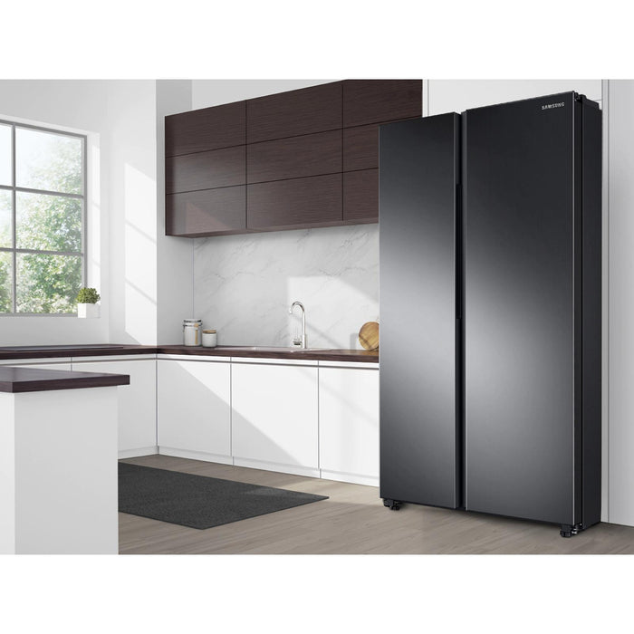 Samsung 36-inch, 28 cu.ft. Freestanding Side-by-Side Refrigerator with In-Door Ice Maker RS28A500ASG/AA IMAGE 11