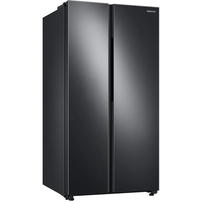 Samsung 36-inch, 28 cu.ft. Freestanding Side-by-Side Refrigerator with In-Door Ice Maker RS28A500ASG/AA IMAGE 2