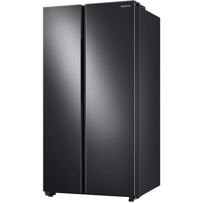 Samsung 36-inch, 28 cu.ft. Freestanding Side-by-Side Refrigerator with In-Door Ice Maker RS28A500ASG/AA IMAGE 3