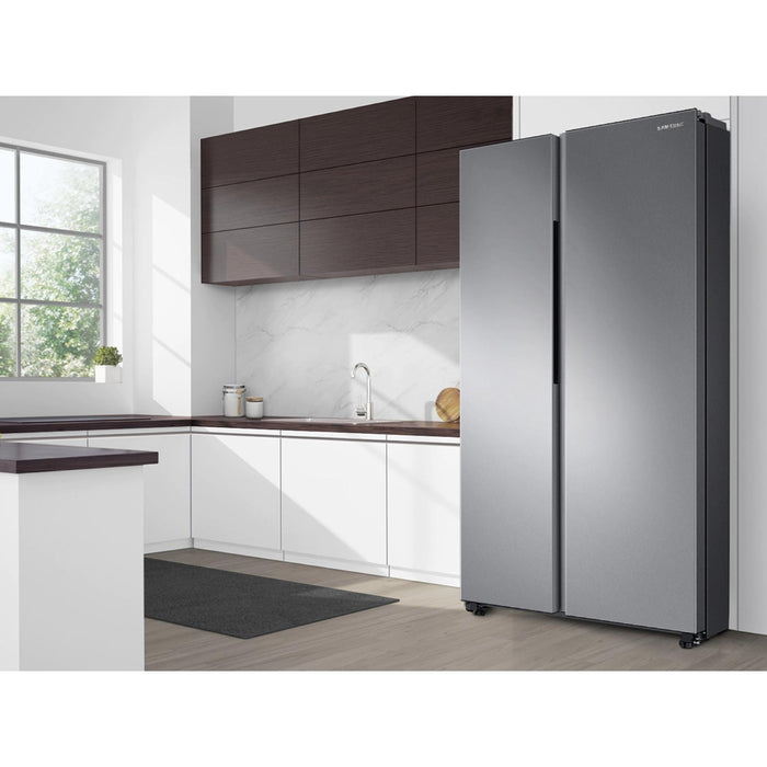 Samsung 36-inch, 28 cu.ft. Freestanding Side-by-Side Refrigerator with In-Door Ice Maker RS28A500ASR/AA IMAGE 11