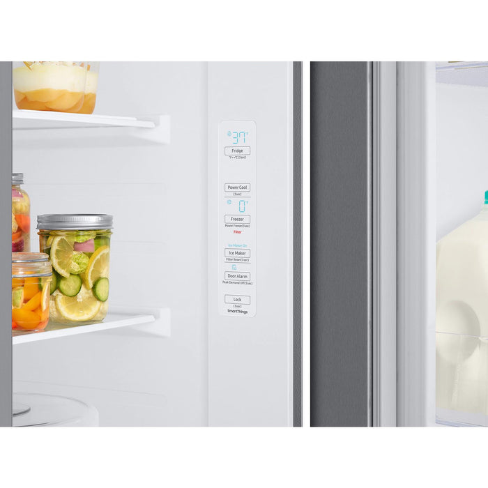 Samsung 36-inch, 22.6 cu.ft. Counter-Depth Side-by-Side Refrigerator with In-Door Ice Maker RS23A500ASR/AA IMAGE 6