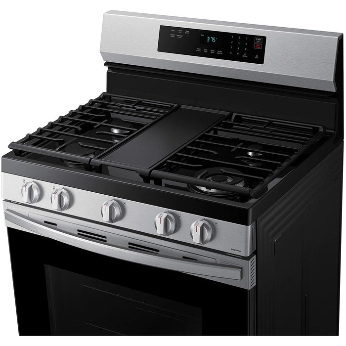 Samsung 30-inch Freestanding Gas Range with Wi-Fi Connect NX60A6311SS/AA IMAGE 5