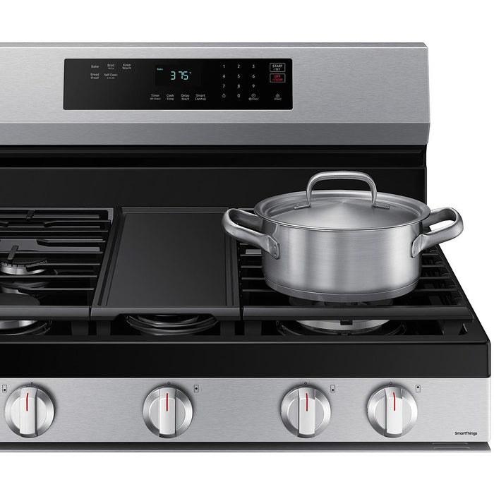 Samsung 30-inch Freestanding Gas Range with Wi-Fi Connect NX60A6311SS/AA IMAGE 8