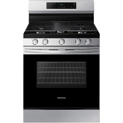 Samsung 30-inch Freestanding Gas Range with Wi-Fi Connect NX60A6111SS/AA IMAGE 1