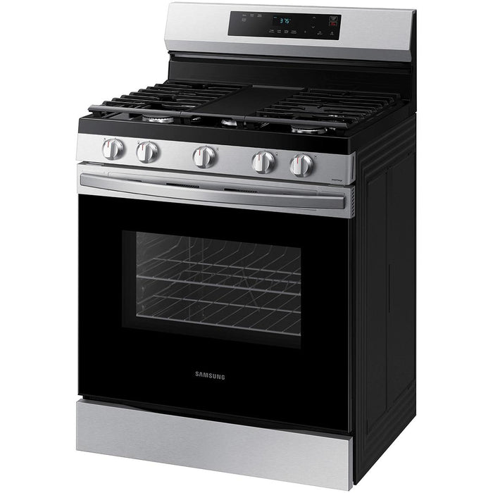 Samsung 30-inch Freestanding Gas Range with Wi-Fi Connect NX60A6111SS/AA IMAGE 4