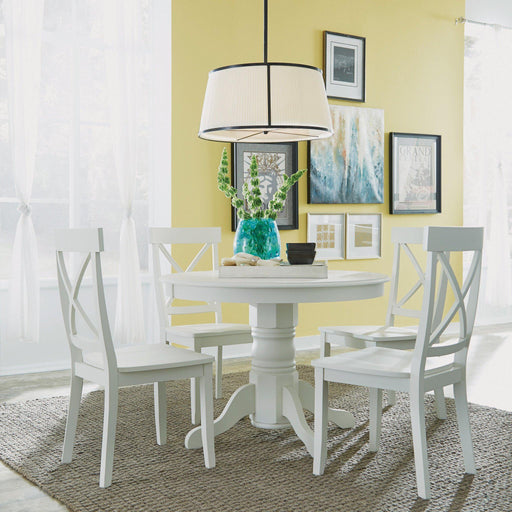 Homestyles Furniture Round Warwick Dining Table with Pedestal Base 5177-30 IMAGE 2