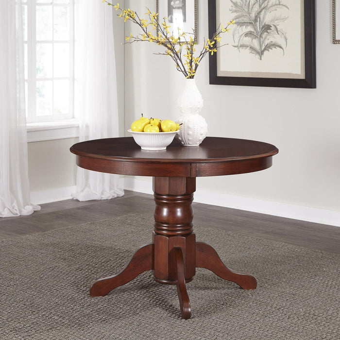 Homestyles Furniture Round Conway Dining Table with Pedestal Base 5179-30 IMAGE 2