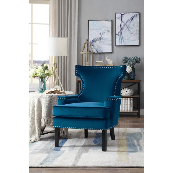 Homelegance Lapis Stationary Fabric Accent Chair 1190BU-1 IMAGE 4