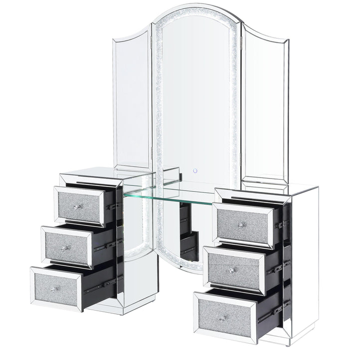 Acme Furniture Noralie 6-Drawer Vanity Table 90815 IMAGE 3