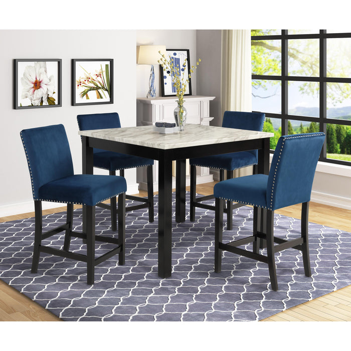 Crown Mark Lennon 5 pc Counter Height Dinette 1715SET-RB IMAGE 1