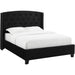 Crown Mark Eva Queen Upholstered Platform Bed 5111BK-Q-HBFB/5111BK-KQ-RAIL IMAGE 1