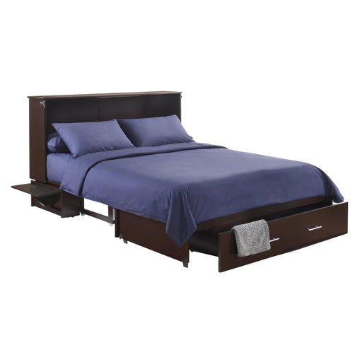 Night & Day Furniture Canada Sagebrush Murphy Queen Cabinet Bed with Storage SAGB-QEN-CHO IMAGE 2