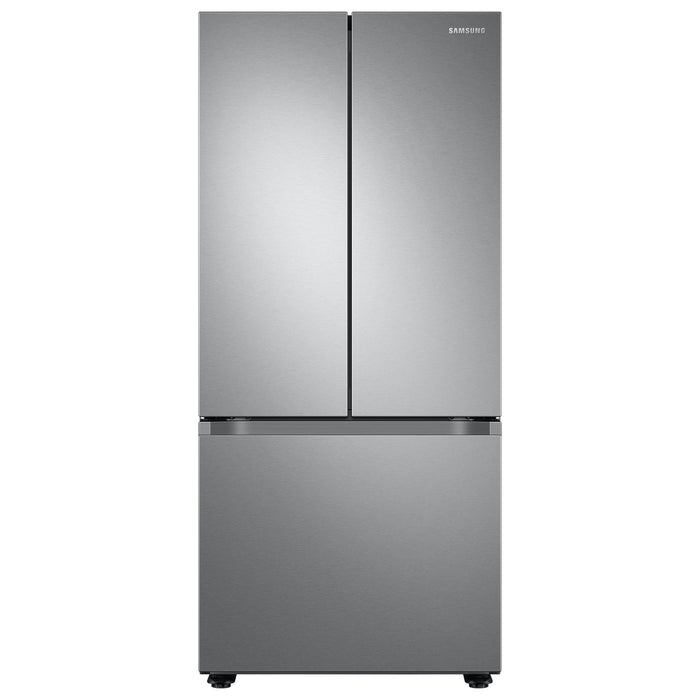 Samsung 30-inch, 22 cu.ft. Smart 3-Door French Door Refrigerator RF22A4121SR/AA IMAGE 1