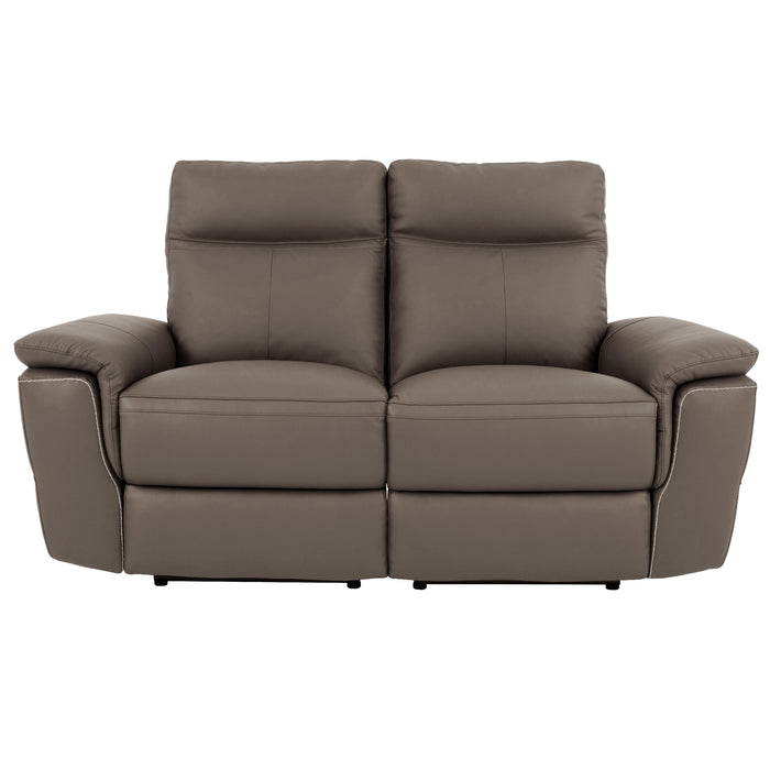 Homelegance Olympia Power Reclining Leather Match Loveseat 8308-2PW* IMAGE 1