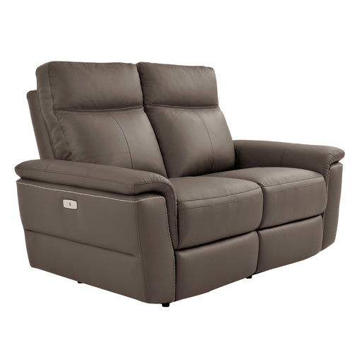 Homelegance Olympia Power Reclining Leather Match Loveseat 8308-2PW* IMAGE 2