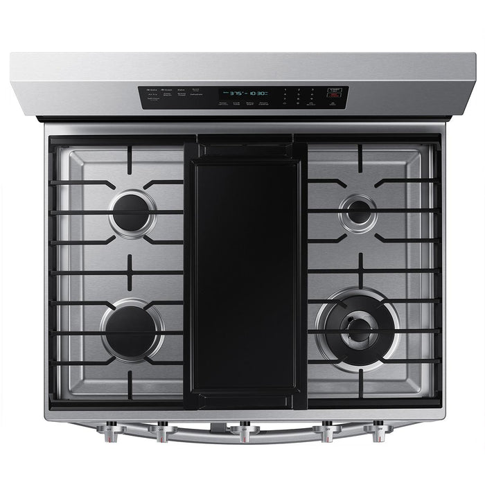 Samsung 30-inch Freestanding Gas Range with Wi-Fi Connectivity NX60A6751SS/AA IMAGE 2