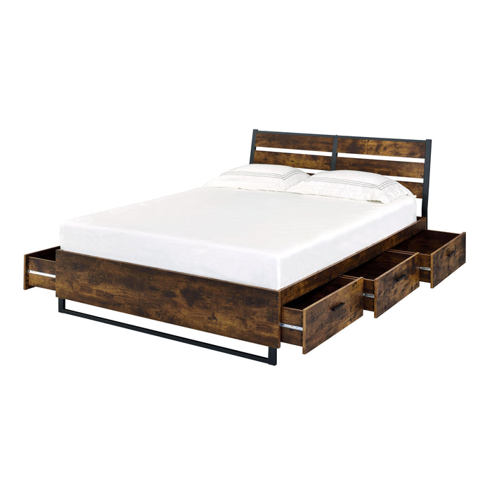 Acme Furniture Juvanth Queen Panel Bed with Storage 24260Q IMAGE 2