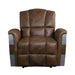 Acme Furniture Brancaster Leather Recliner with Wall Recline 59718 IMAGE 2