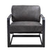 Acme Furniture Locnos Stationary Leather Accent Chair 59944 IMAGE 1