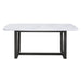 Acme Furniture Madan Dining Table with Marble Top and Trestle Base DN00059 IMAGE 2