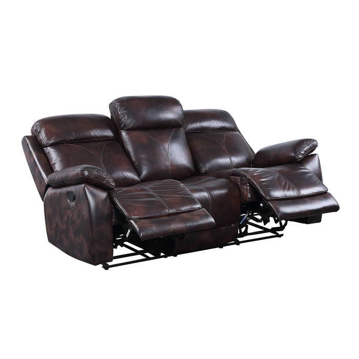 Acme Furniture Perfiel Reclining Leather Sofa LV00066 IMAGE 5