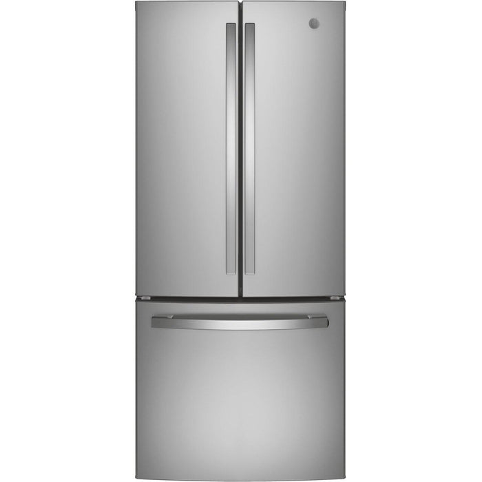 GE 30-inch, 20.8 cu.ft. Freestanding French 3-Door Refrigerator with Interior Ice Maker GNE21FYKFS IMAGE 1