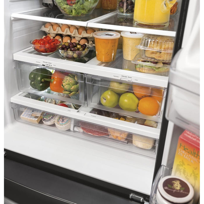 GE 30-inch, 20.8 cu.ft. Freestanding French 3-Door Refrigerator with Interior Ice Maker GNE21FYKFS IMAGE 7