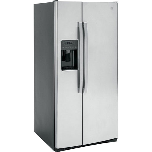 GE 33-inch 23 cu.ft. Freestanding Side-by-Side Refrigerator with LED Lighting GSE23GYPFS IMAGE 2