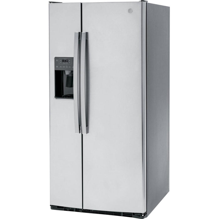 GE 33-inch 23 cu.ft. Freestanding Side-by-Side Refrigerator with LED Lighting GSE23GYPFS IMAGE 3