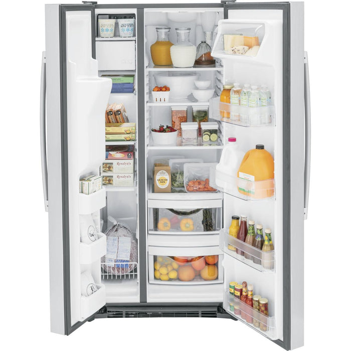 GE 33-inch 23 cu.ft. Freestanding Side-by-Side Refrigerator with LED Lighting GSE23GYPFS IMAGE 5