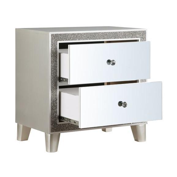 Acme Furniture Sliverfluff 2-Drawer Nightstand BD00243 IMAGE 3