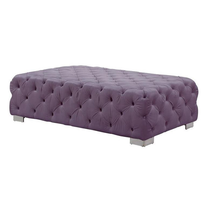 Acme Furniture Qokmis Fabric Ottoman LV00390 IMAGE 1