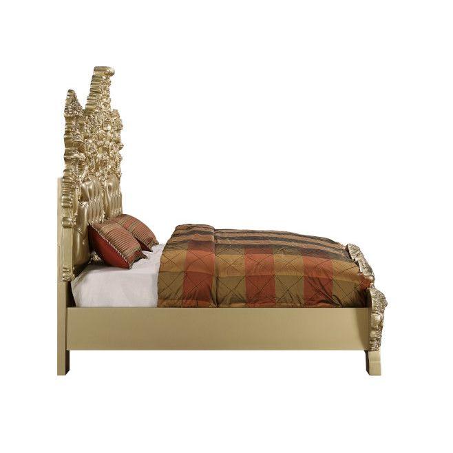 Acme Furniture Seville King Upholstered Poster Bed BD00451EK IMAGE 2