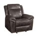 Acme Furniture Lydia Glider Leather Air Recliner LV00656 IMAGE 1