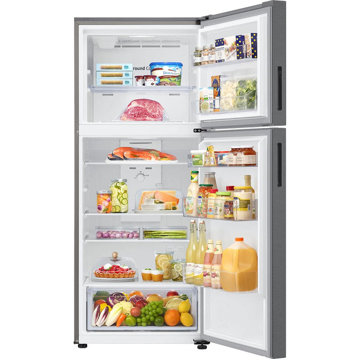 Samsung 28-inch, 15.6 cu.ft. Freestanding Top Freezer Refrigerator with True No-Frost Technology RT16A6195SR/AA IMAGE 4