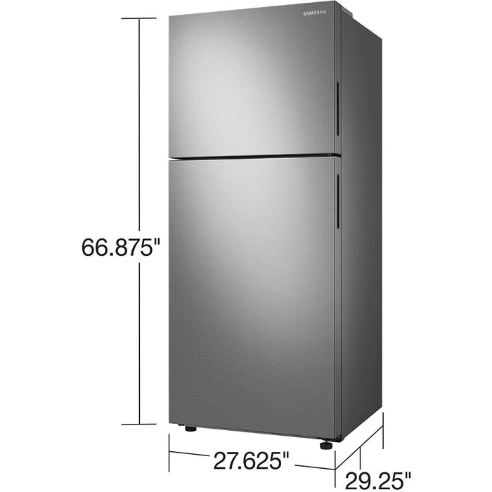 Samsung 28-inch, 15.6 cu.ft. Freestanding Top Freezer Refrigerator with True No-Frost Technology RT16A6195SR/AA IMAGE 5