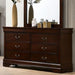 Furniture of America Louis Philippe 6-Drawer Dresser CM7966CH-D IMAGE 1