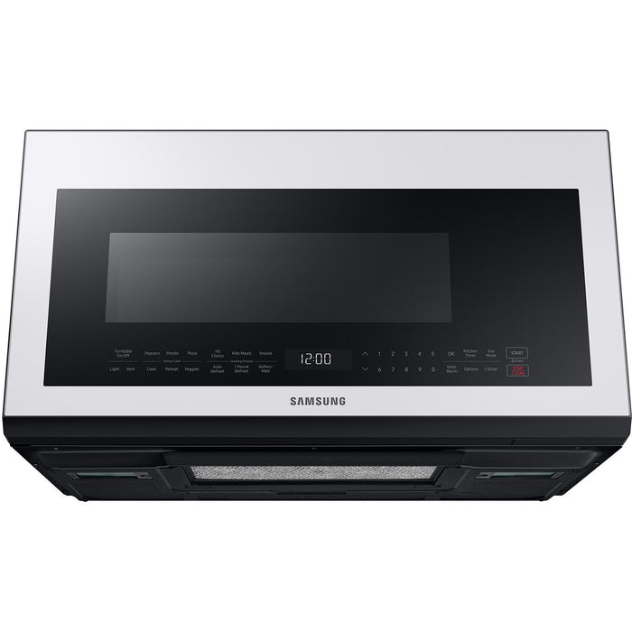 Samsung 30-inch, 2.1 cu.ft. Over-the-Range Microwave Oven with Sensor Cook ME21B706B12/AA IMAGE 9