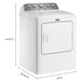 Maytag 7.0 cu. ft. Gas Dryer with Moisture Sensing MGD5430MW IMAGE 4