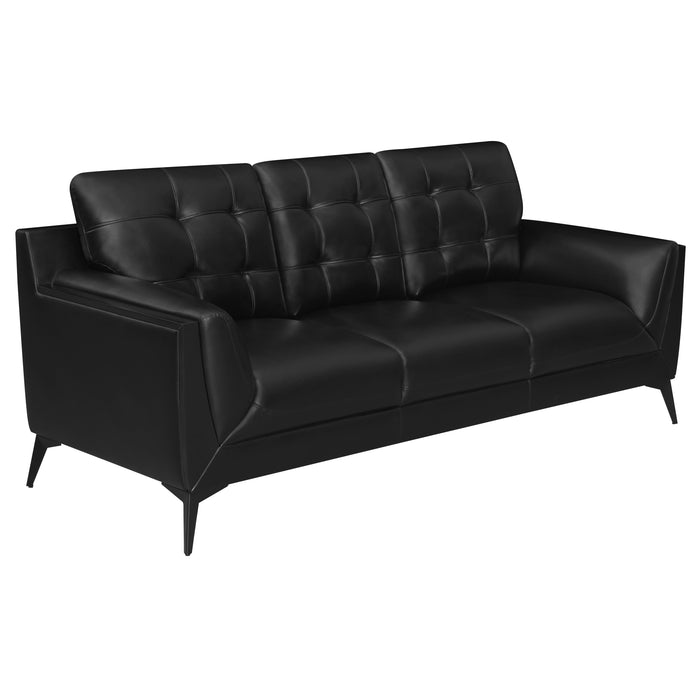 Coaster Furniture Moira Stationary Leatherette Sofa 511131 IMAGE 1