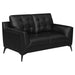 Coaster Furniture Moira Stationary Leatherette Loveseat 511132 IMAGE 1