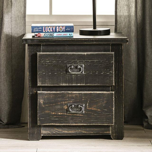 Furniture of America Ampelios 2-Drawer Kids Nightstand AM7000BK-N IMAGE 1