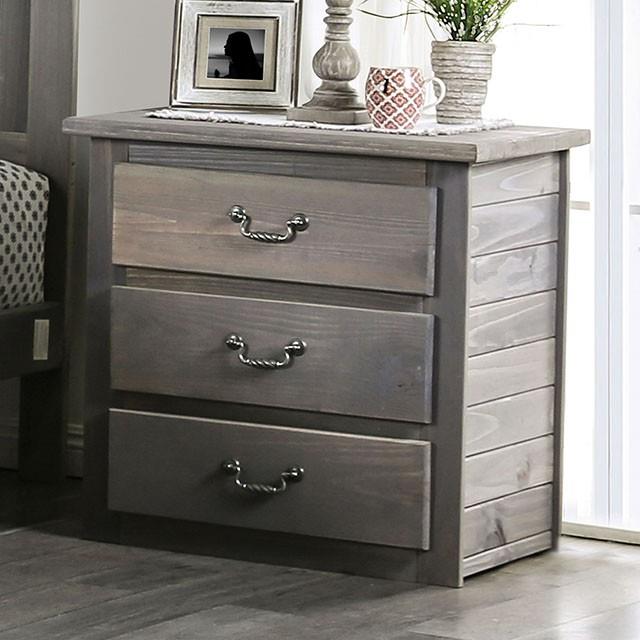 Furniture of America Rockwall 3-Drawer Kids Nightstand AM7973N IMAGE 1