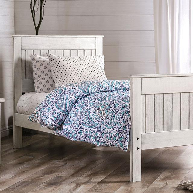 Furniture of America Rockwall Queen Panel Bed AM7973WH-Q-BED IMAGE 1