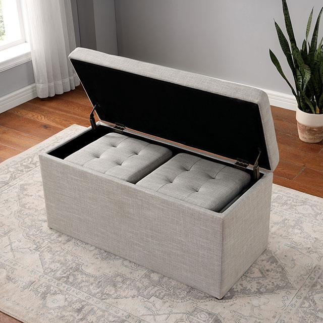 Furniture of America Daryn CM-AC394 Storage Bench w/ Ottoman IMAGE 3